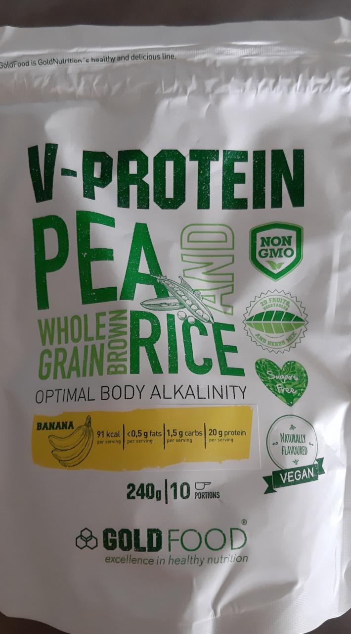 Fotografie - V-Protein banán Gold Nutrition