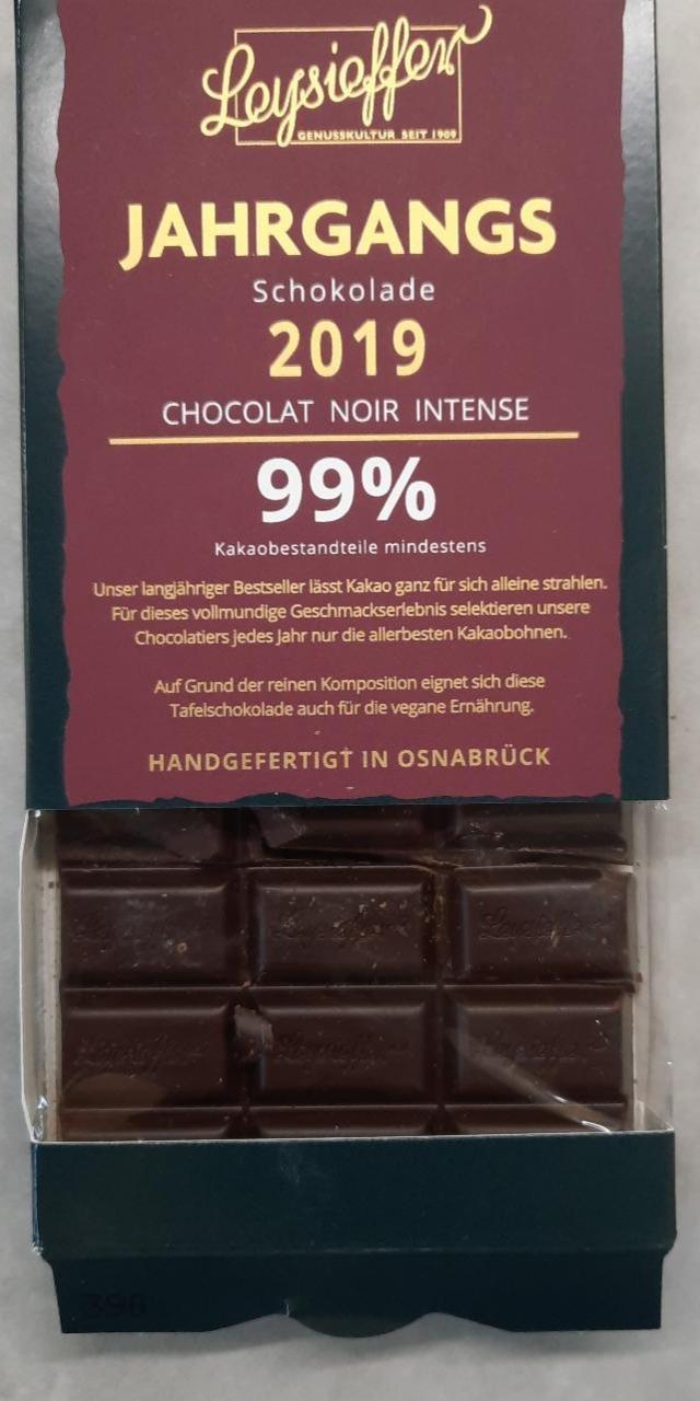 Fotografie - Jahrgangs Schokolade 2019 Chocolat Noir Intense 99% Leysieffer