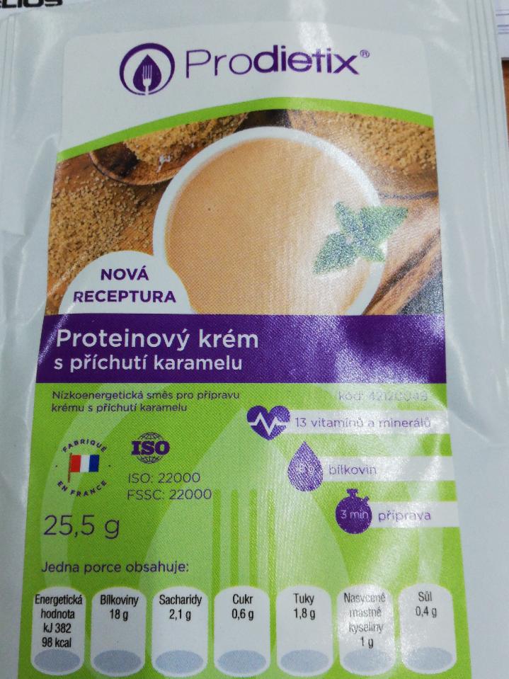 Fotografie - Proteinový krém s příchutí karamelu Prodietix