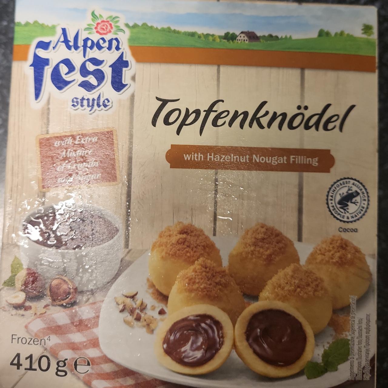 Fotografie - Topfenknödel with Hazelnut Nougat Filling Alpen fest style