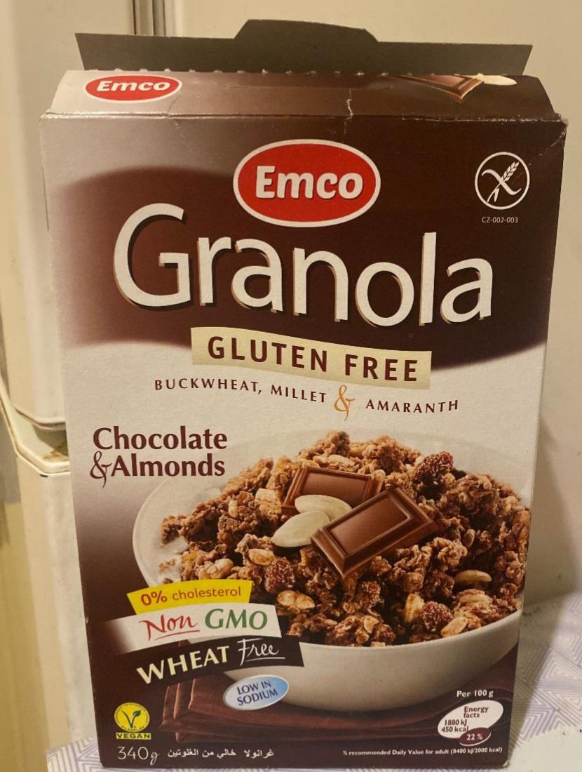 Fotografie - Emco Granola Gluten free Chocolate & Almonds