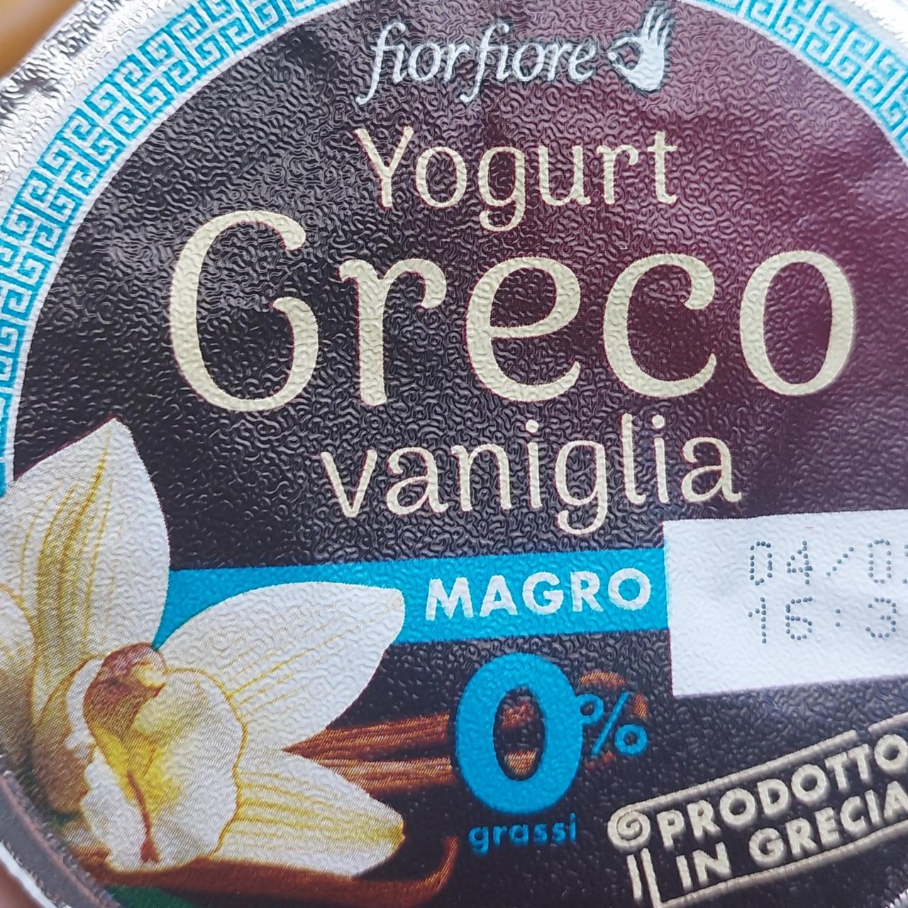 Fotografie - Yogurt Greco vaniglia 0% Magro