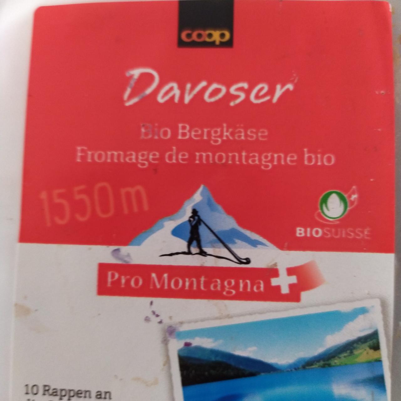 Fotografie - Davoser Bio Bergkäse Fromage de montagne bio Coop