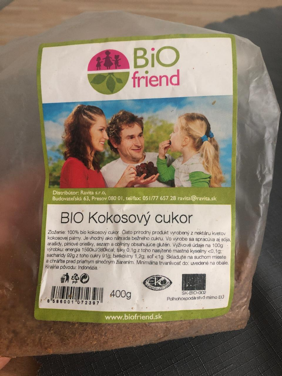 Fotografie - BIO kokosový cukr Bio friend