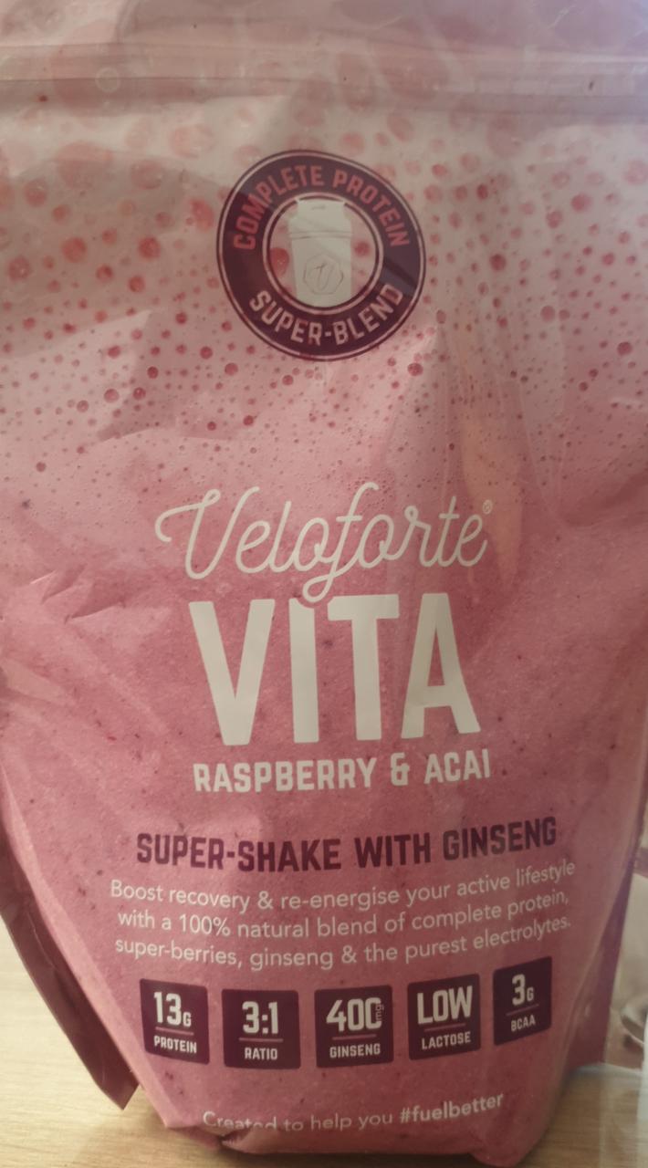 Fotografie - Super-shake with ginseng Raspberry & Acai Veloforte