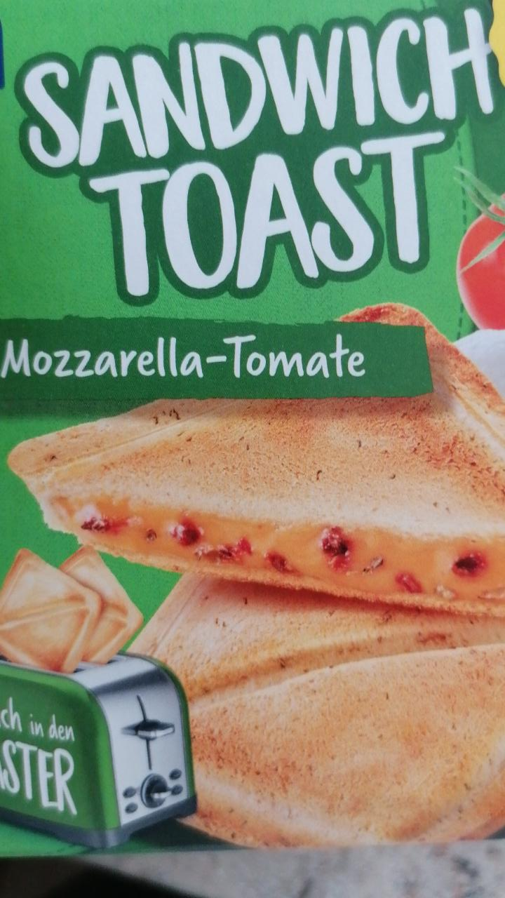Sandwich Toast Mozzarella Tomate Chef Select - kalorie, kJ a nutriční  hodnoty