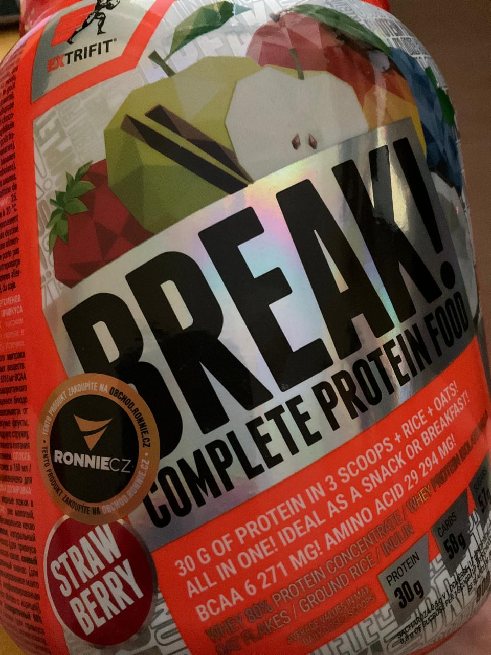 Fotografie - Break Complete protein food Strawberry