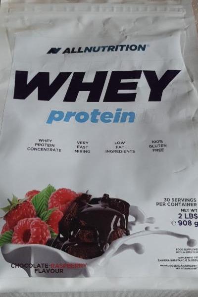 Fotografie - Whey protein chocolate-raspberry Allnutrition