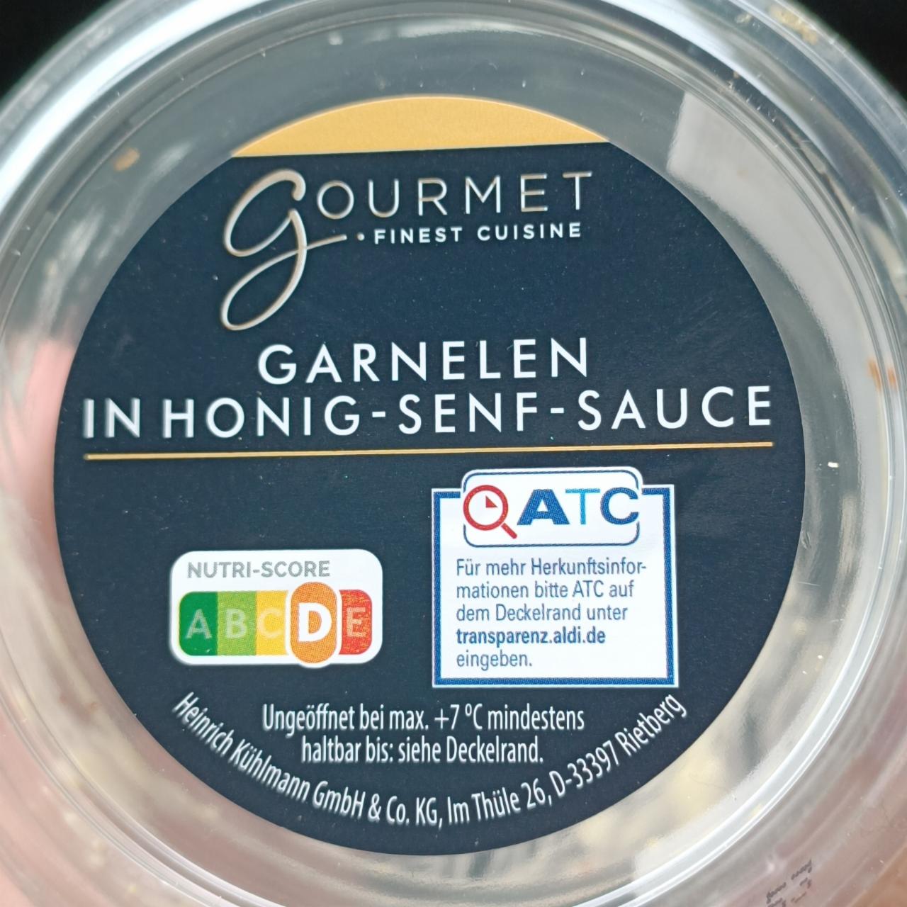 Fotografie - Garnelen in Honig-Senf-Sauce Gourmet finest cuisine