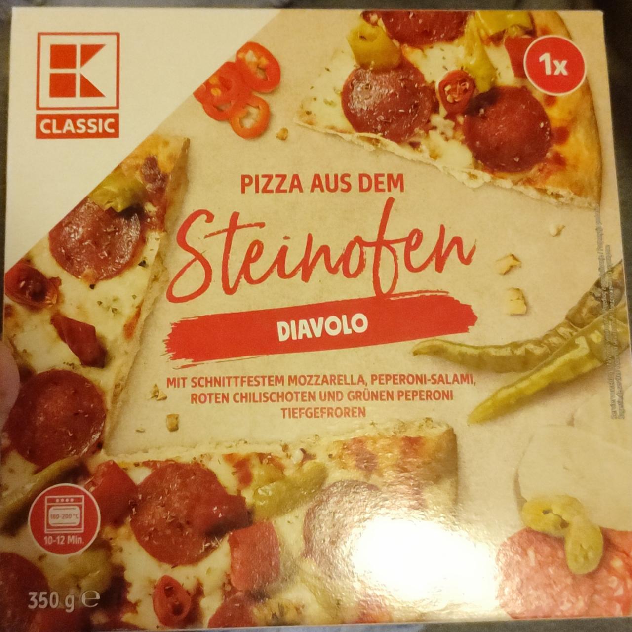 Fotografie - Pizza aus dem Steinofen Diavolo K-Classic