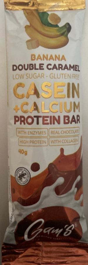 Fotografie - Casein + Calcium Protein Bar Banana Double caramel Gam´s