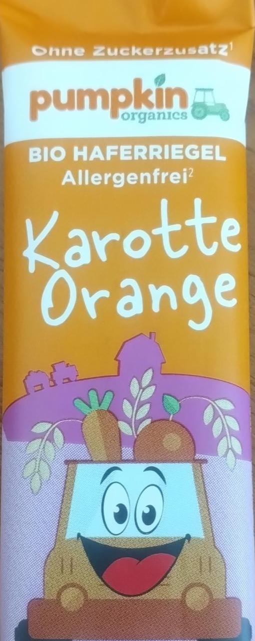 Fotografie - Bio Haferriegel mit Karotte & Orange Pumpkin Organics