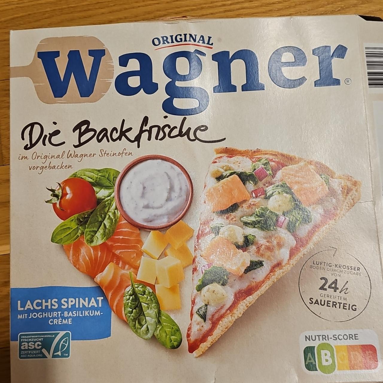 Fotografie - Pizza Die Backfrische Lachs Spinat Original Wagner