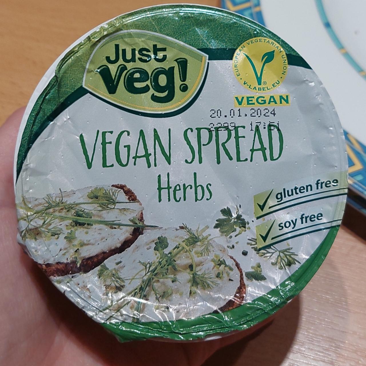 Fotografie - Vegan spread Herbs Just veg!