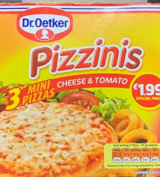 Fotografie - pizza mini Cheese Tomato Dr.Oetker