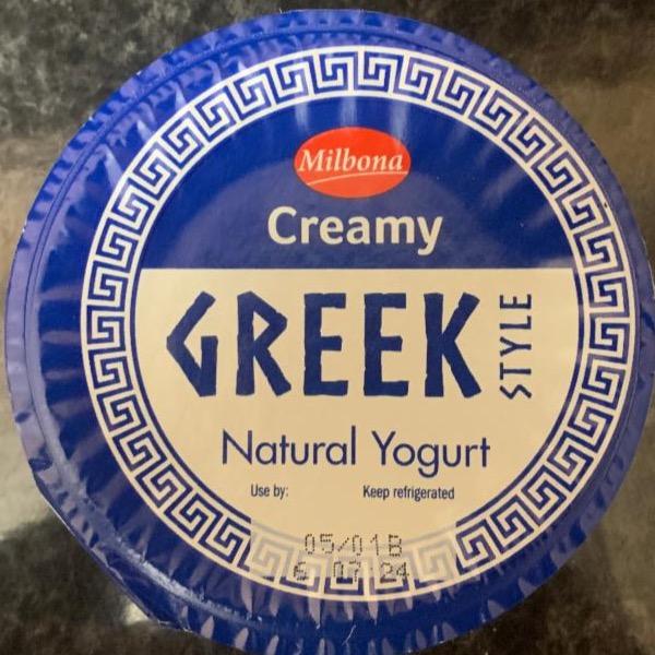 Fotografie - Creamy greek style Natural Yoghurt Milbona
