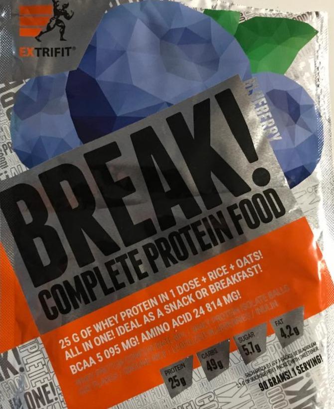Fotografie - Break! complete protein food blueberry Extrifit