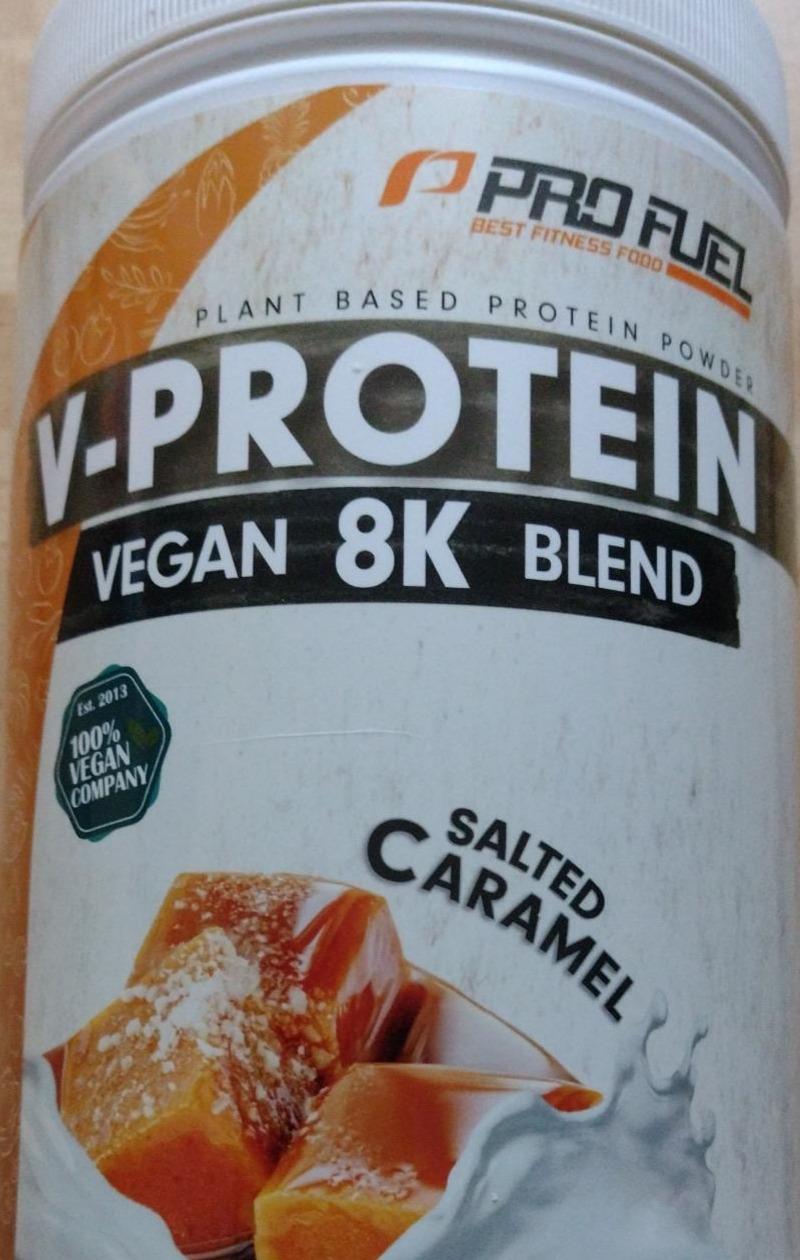 Fotografie - V-PROTEIN Vegan 8K Blend Pro fuel Salted Caramel