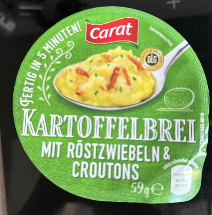 Fotografie - Kartoffelbrei mit Röstzwiebeln & Croutons Carat