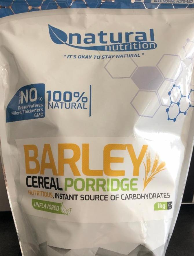 Fotografie - Barley cereal porridge Natural Nutrition