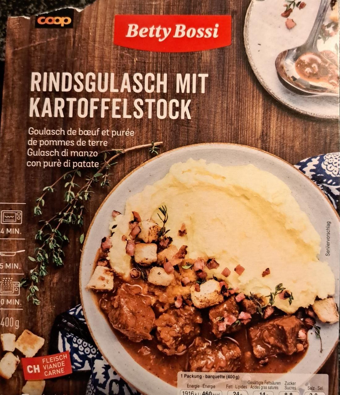 Fotografie - Betty Bossi Rindsgulasch mit Kartoffelstock Coop