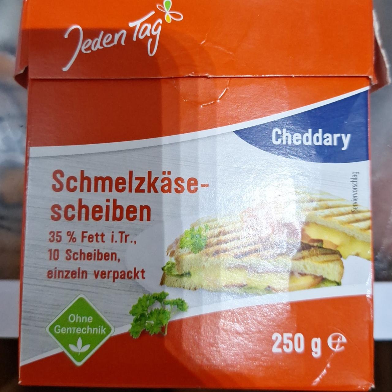 Fotografie - Schmelzkäsescheiben Cheddary 35% Fett Jeden Tag