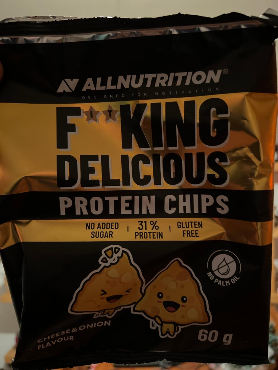 Fotografie - F**king Delicious Protein Chips Cheese & Onion AllNutrition