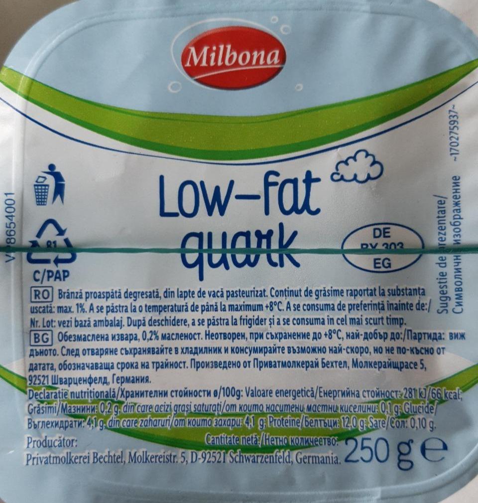 Fotografie - Low fat quark Milbona