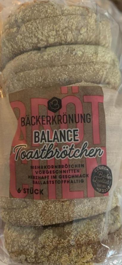 Fotografie - Balance Toastbrötchen Bäckerkrönung 6Stück