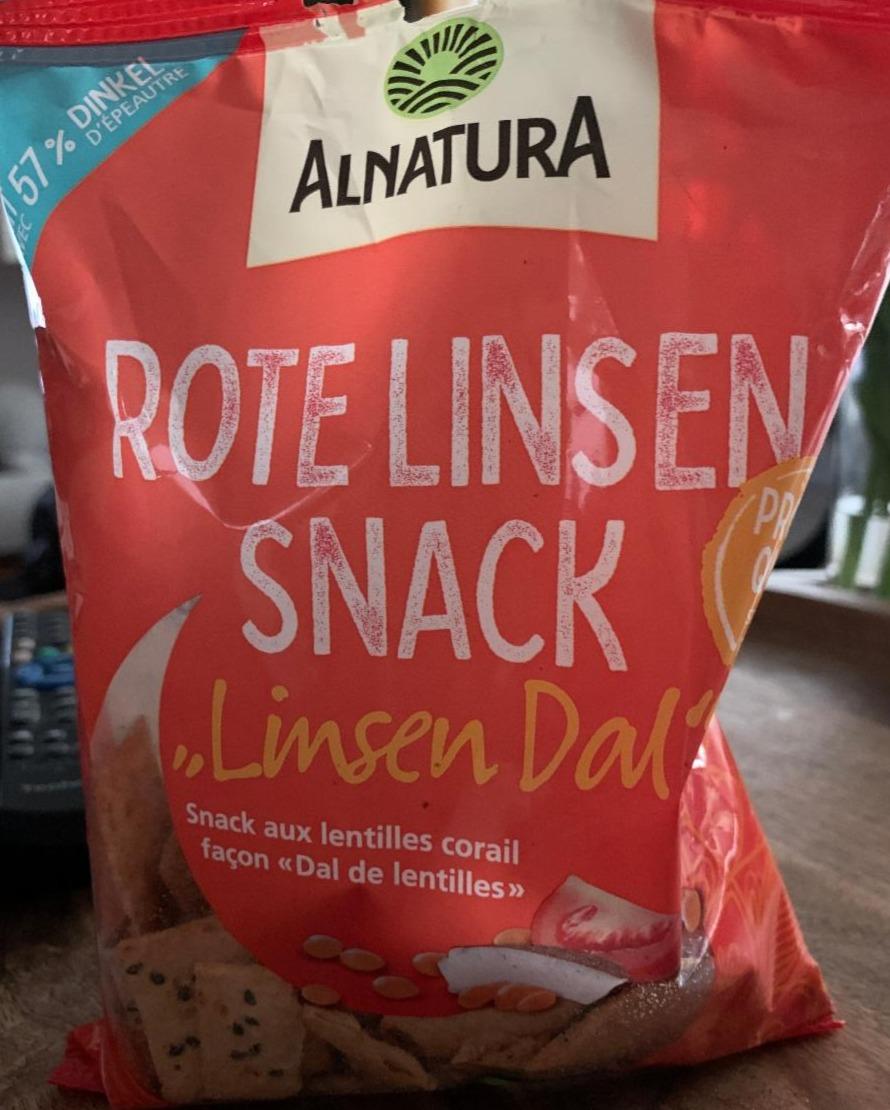 Fotografie - Bio Rote Linsen Snack „Linsen-Dal” Alnatura
