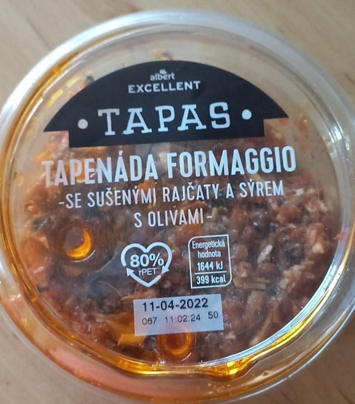 Fotografie - Tapas Tapenáda Formaggio se sušenými rajčaty, sýrem a olivami Albert Excellent