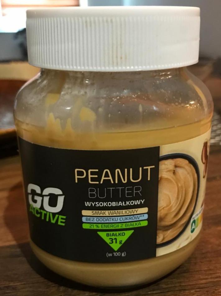 Fotografie - Peanut butter wysokobiałkovy smak waniliowy Go Active