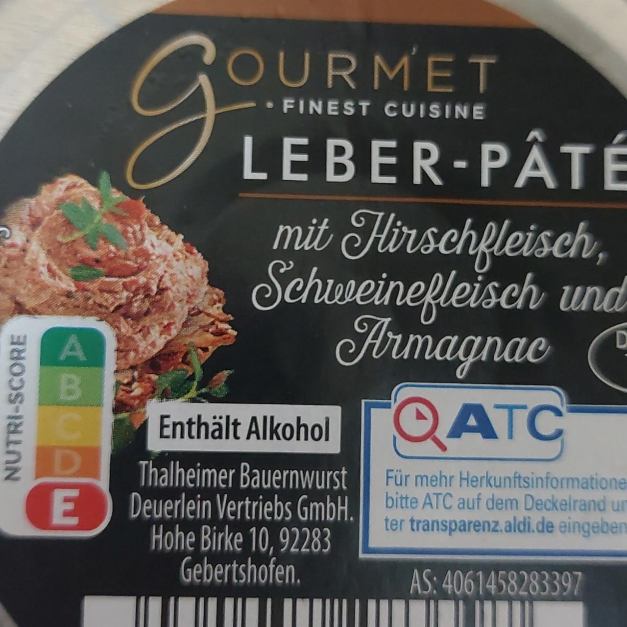 Fotografie - Leber-pâté mit Hirschfleisch Schweinefleisch und Armagnac Gourmet
