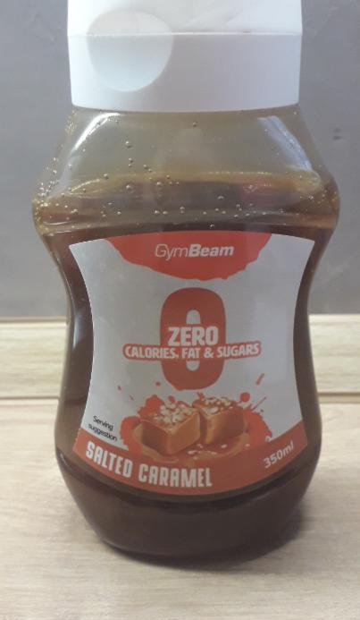 Fotografie - Bezkalorický sirup Salted Caramel GymBeam