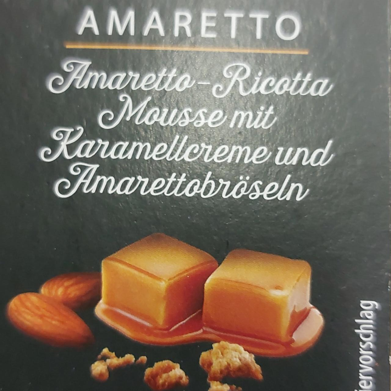 Fotografie - Amaretto Ricotta Mousse mit Karamellcreme und Amarettobröseln Gourmet