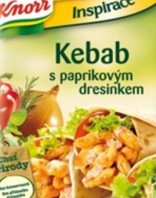 Fotografie - Inspirace Kebab s paprikovým dresinkem (bez dresinku) Knorr
