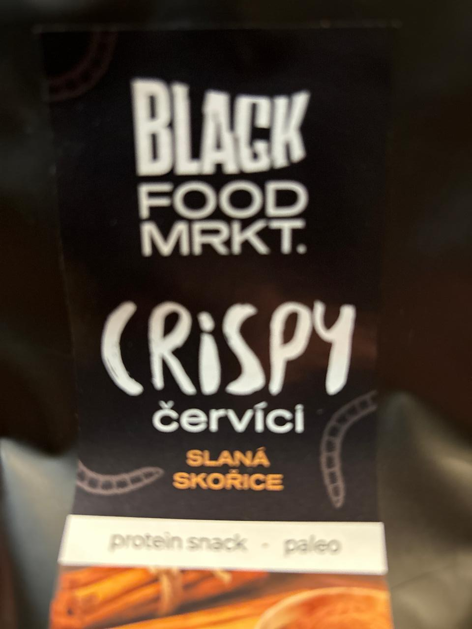 Fotografie - Crispy červíci slaná skořice Black food mrkt