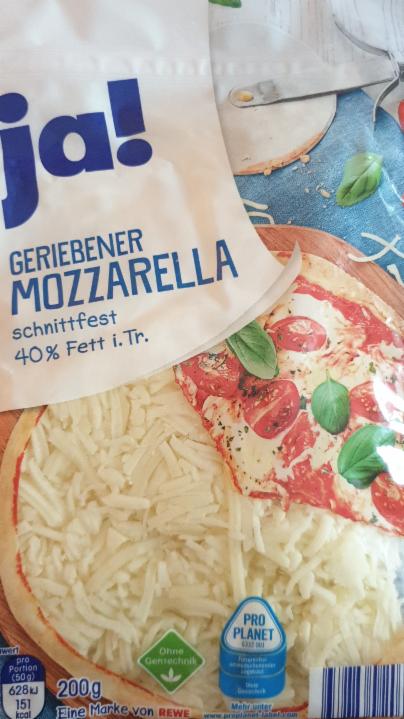 Fotografie - Ja geriebener mozzarella 40% fett