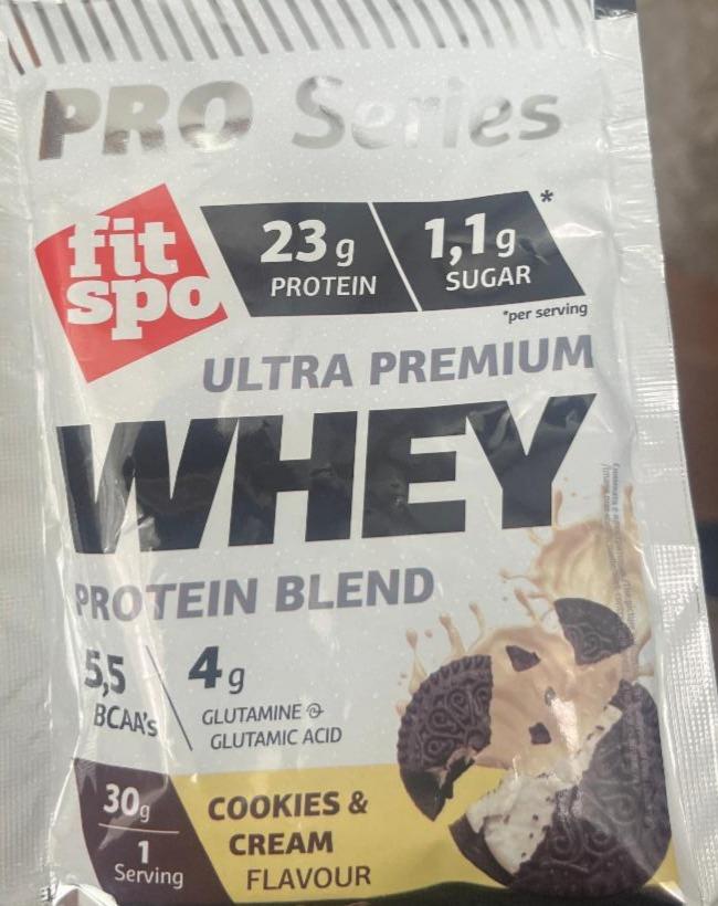 Fotografie - fitspo ultra premium whey protein blend Cookies Cream Flafour