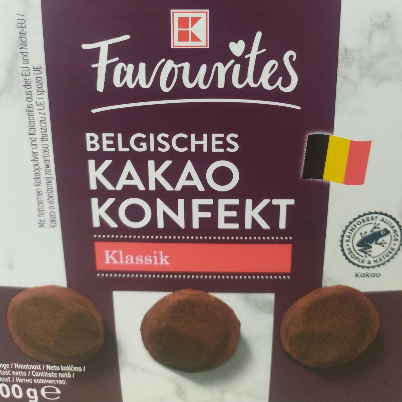 Fotografie - Belgisches Kakao Konfekt Klassik K-Favourites