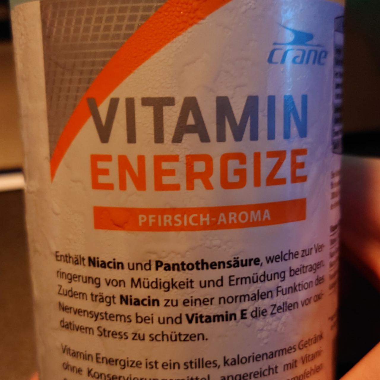 Fotografie - Vitamin Energize Pfirsich-Aroma Crane