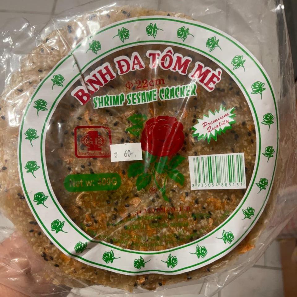 Fotografie - Shrimp Sesame Cracker Bánh Đa Tôm Mè