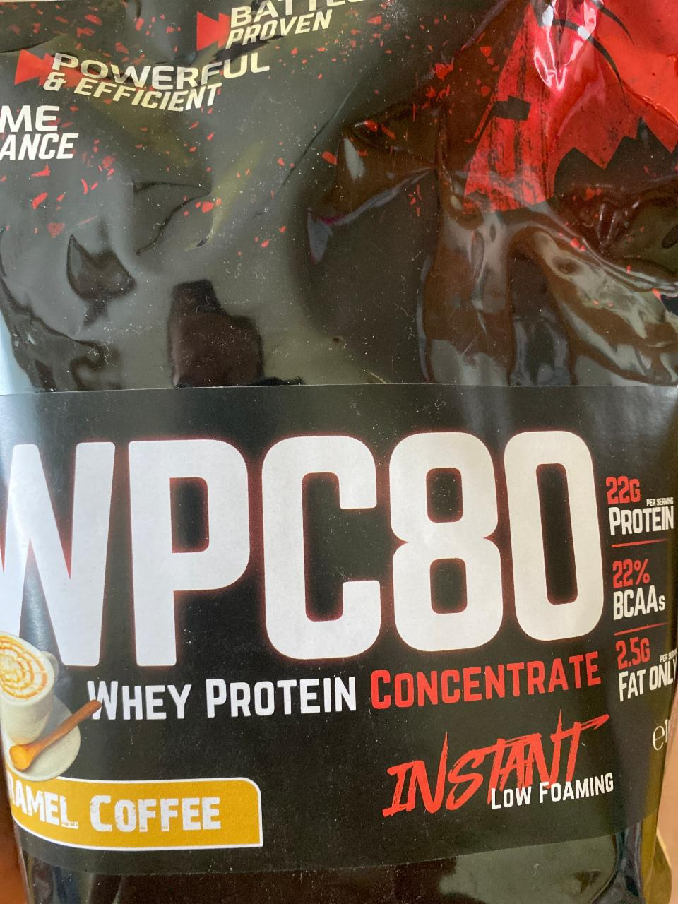 Fotografie - WPC80 Whey protein concentrate Caramel coffee