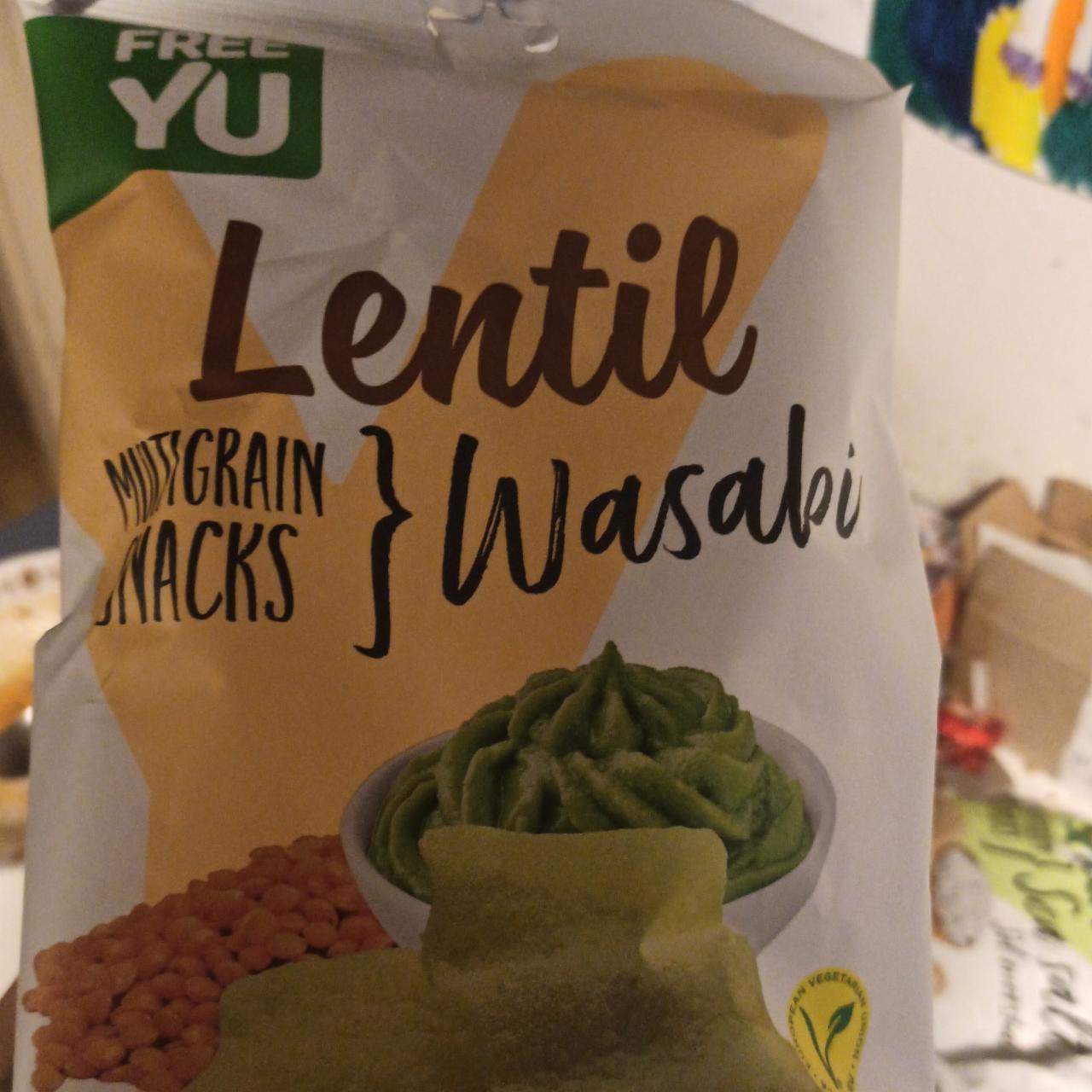 Fotografie - multicereální snack s čočkou s příchutí wasabi