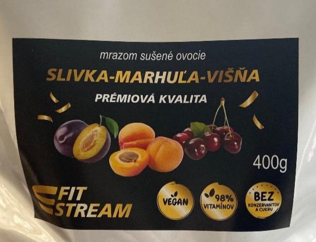 Fotografie - mrazem sušené ovoce švestka, meruňka, višeň Fit Stream
