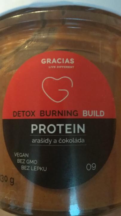 Fotografie - Gracias detox burning build protein arašídy a čokoláda