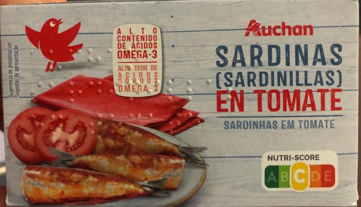Fotografie - Sardinas en tomate Auchan