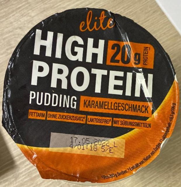 Fotografie - High Protein Pudding Karamell Elite