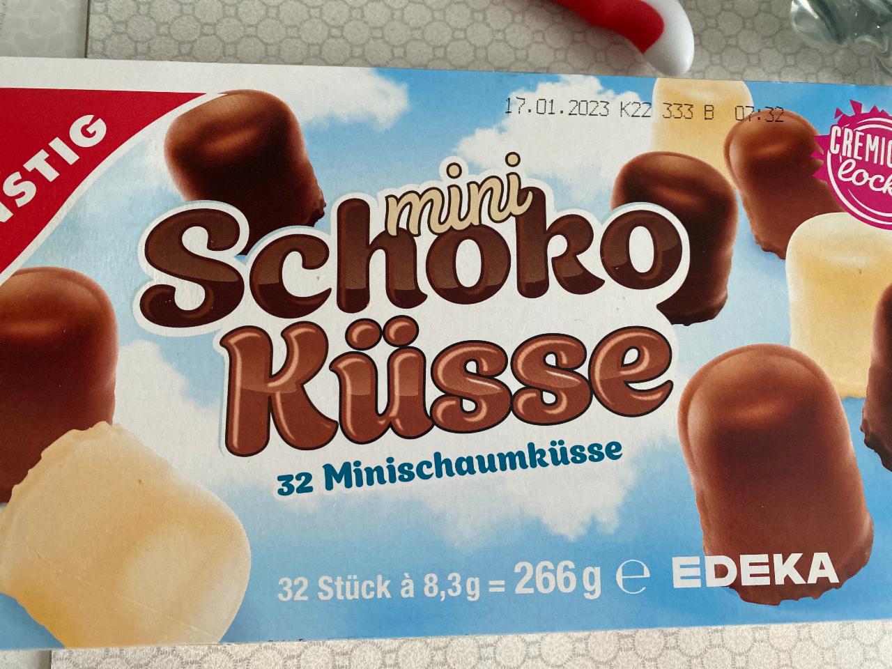 Fotografie - Mini Schoko Küsse mit knackiger Schokolade K-Classic