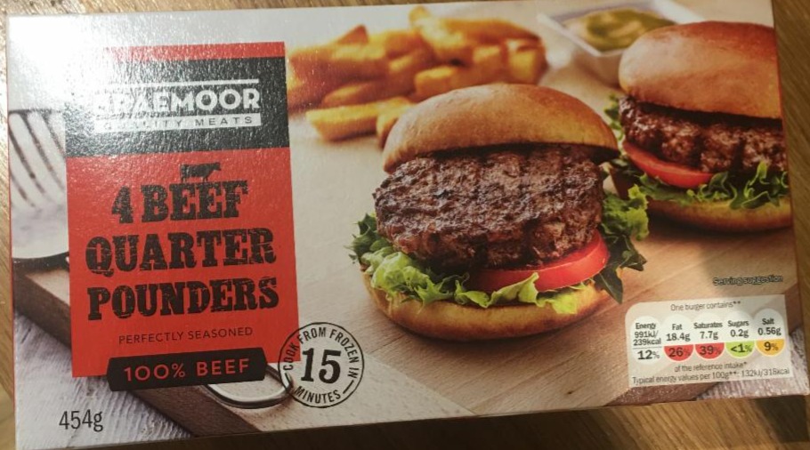 Fotografie - 4 Beef Quarter Pounders Braemoor